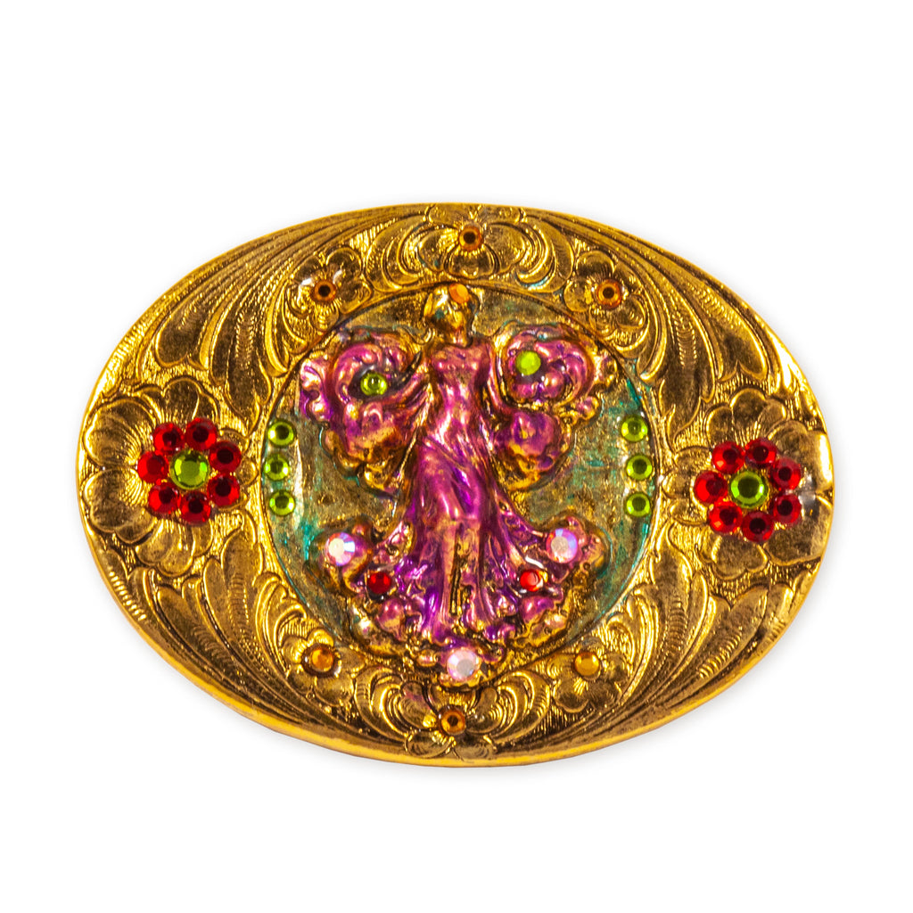 Crystal Violetta Belt Buckle