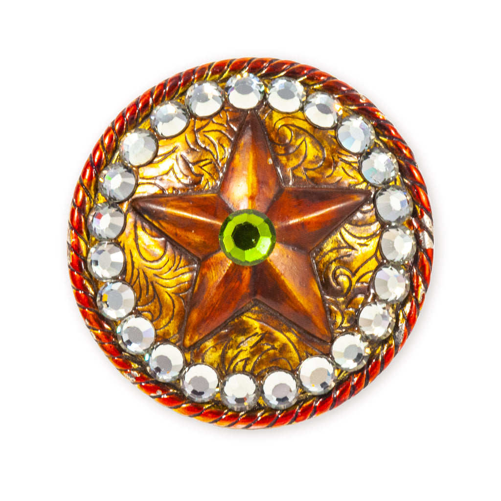 Crystal Lone Star Belt Buckle