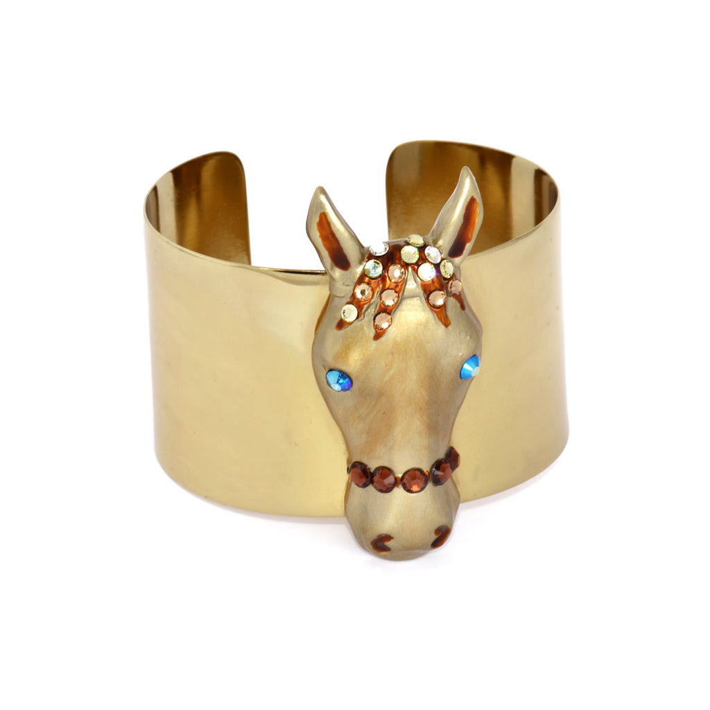 Golden Horse Head Cuff