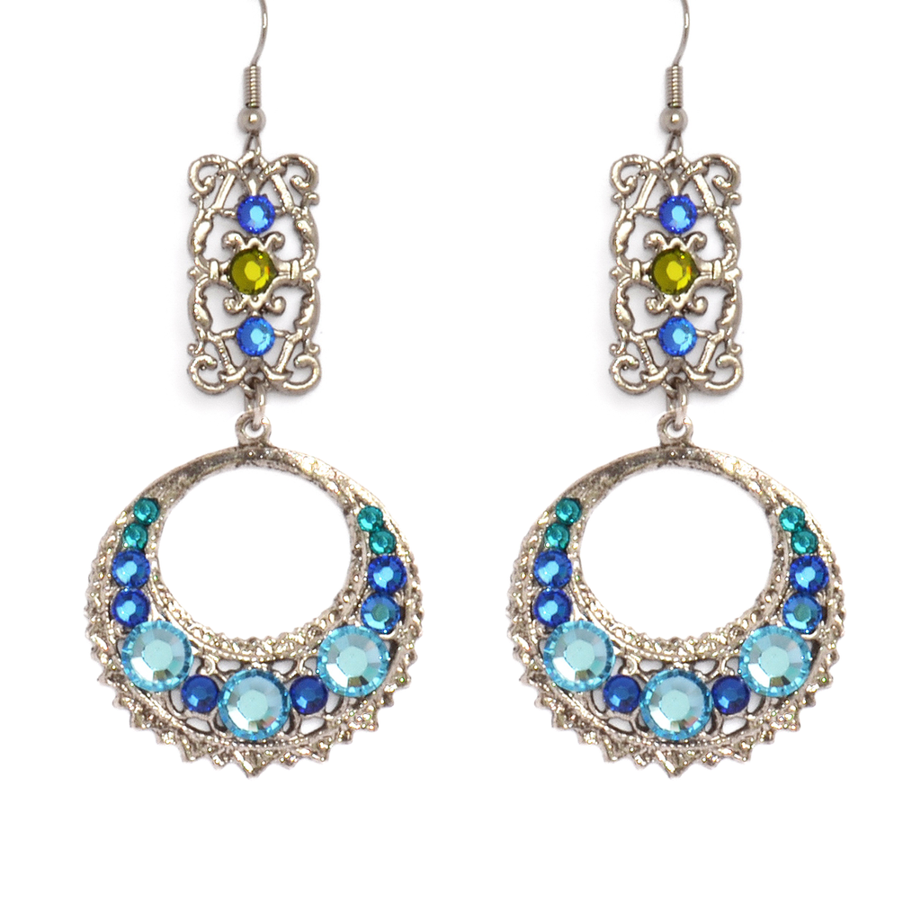 Oval Chandelier Crystal Earring