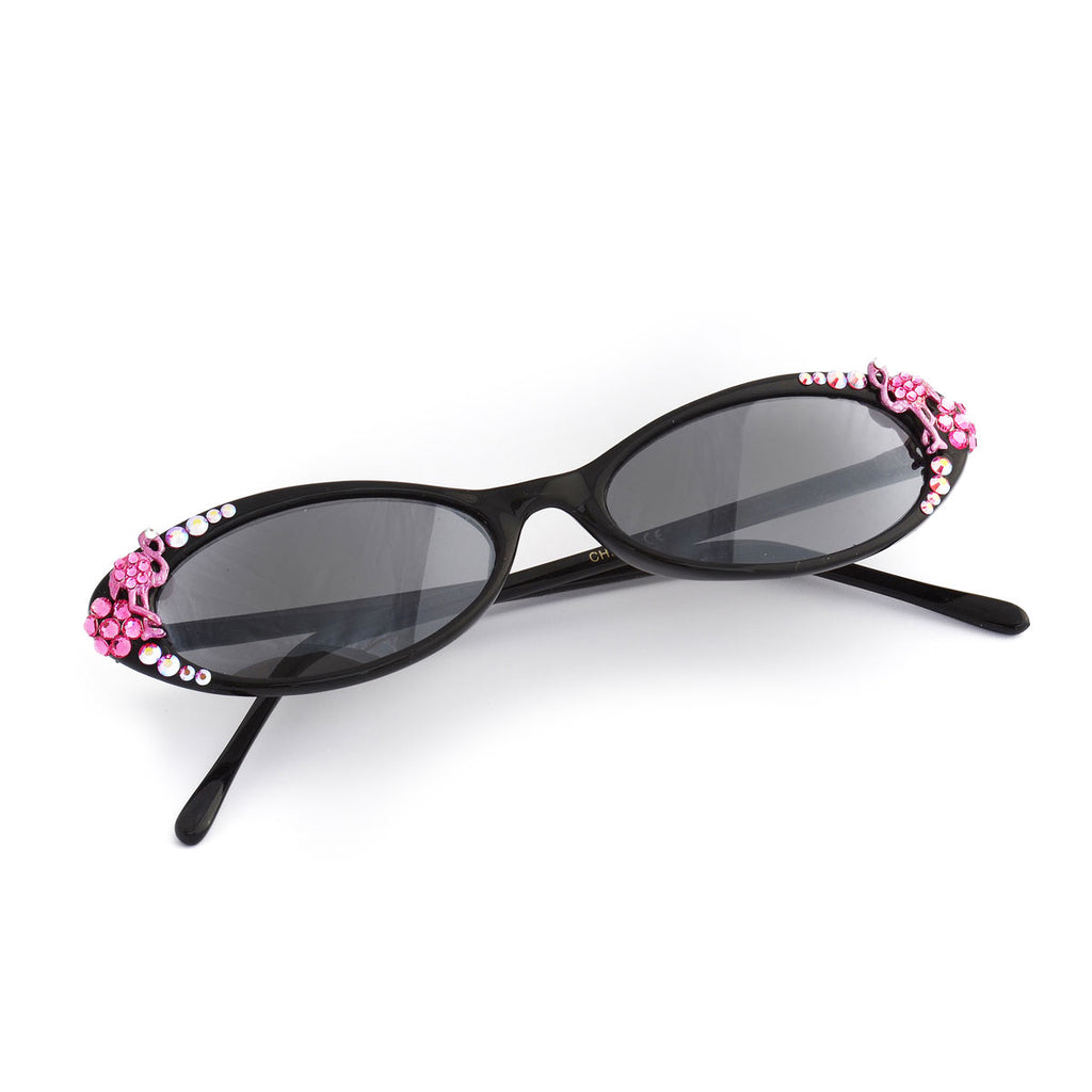 Crystal Pink Flamingo Sunglasses