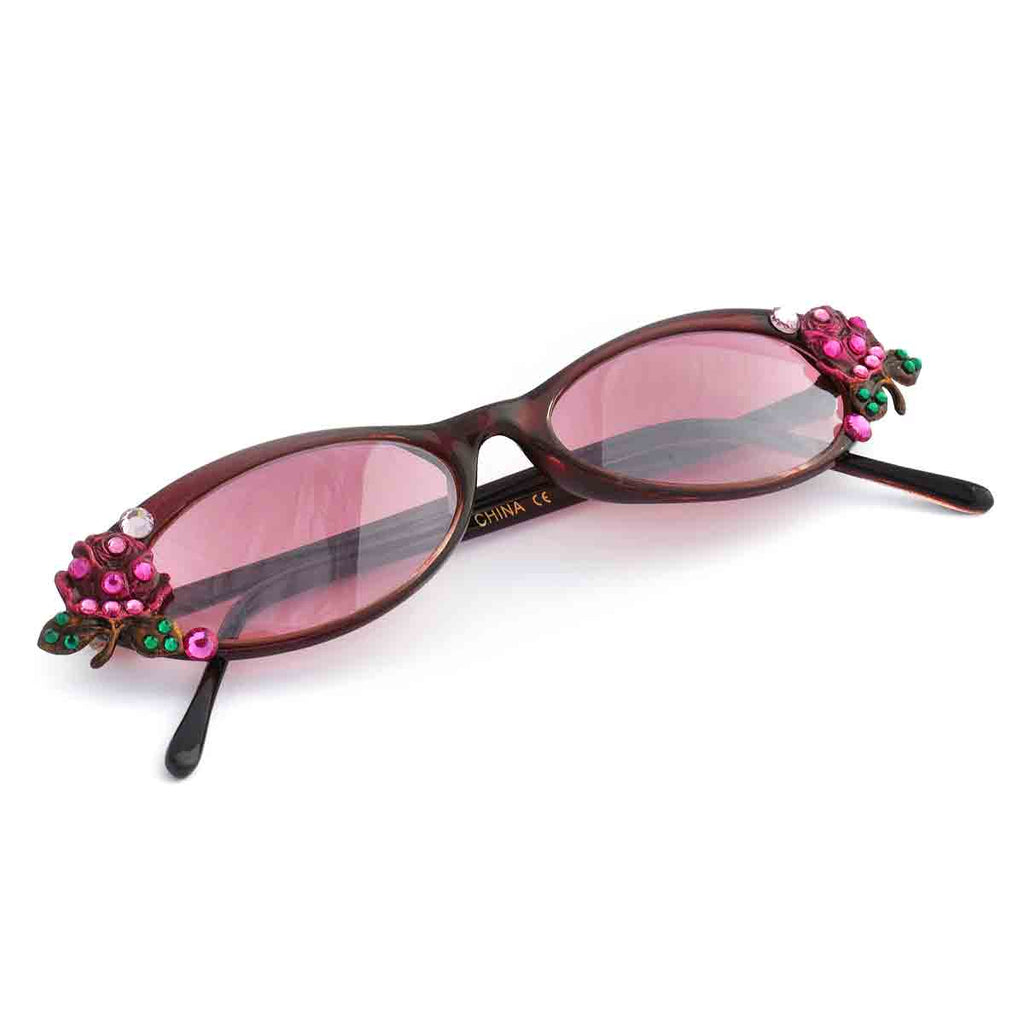 Red Rose Crystal Sunglasses