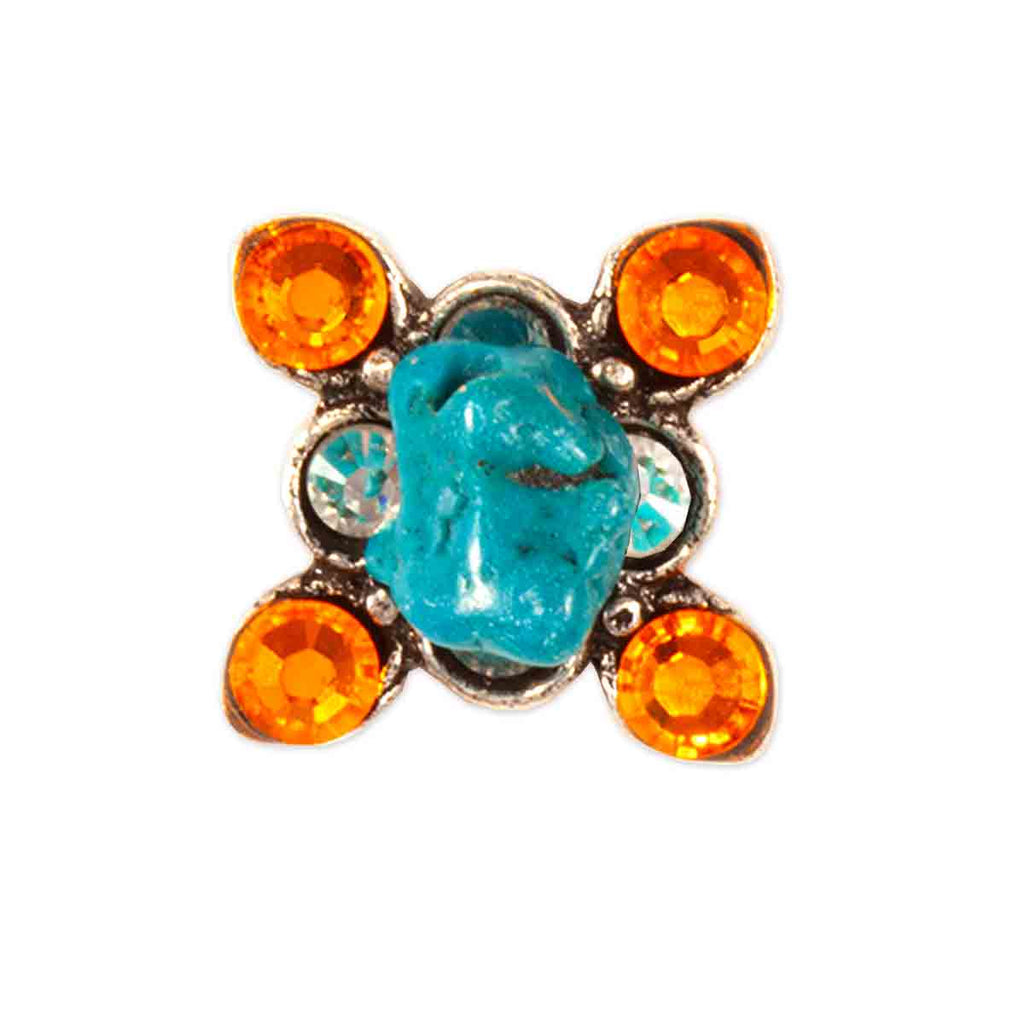 Turquoise Nugget Crystal Toe Ring