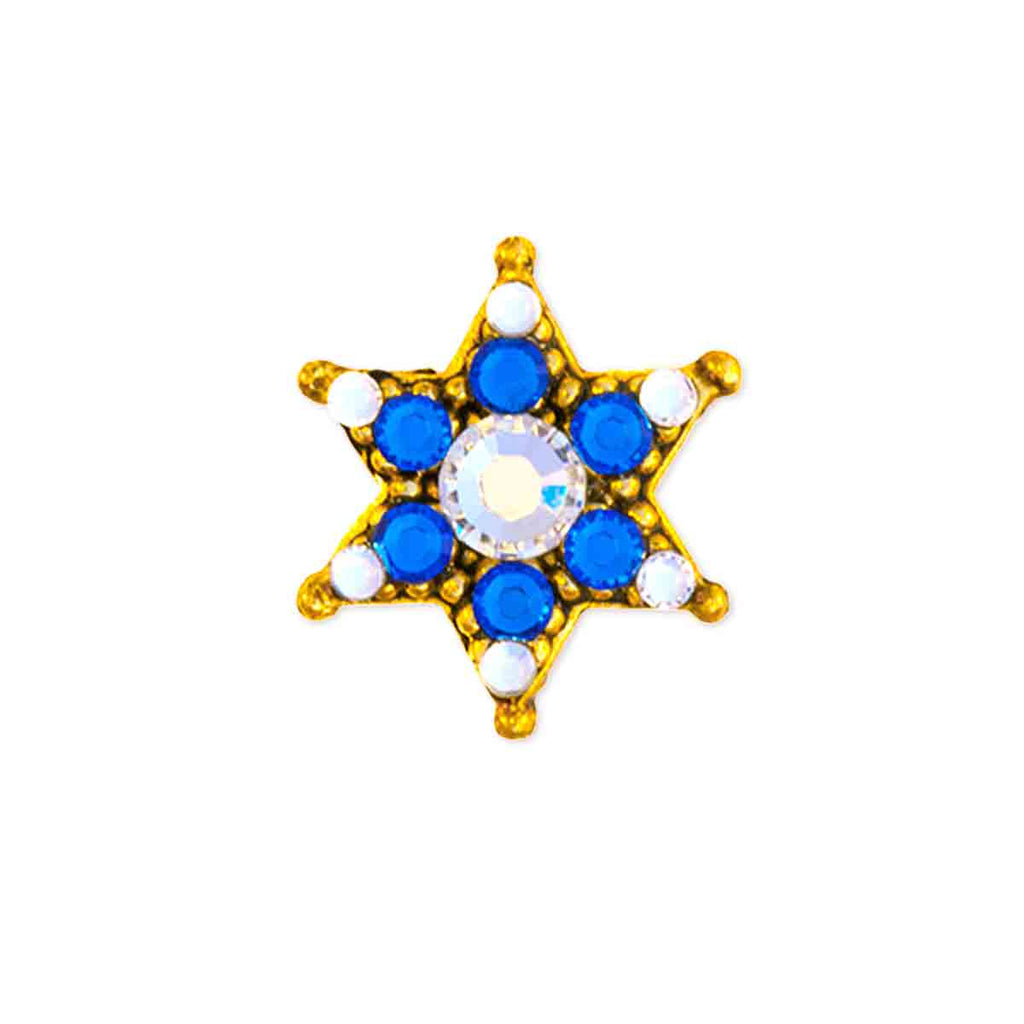 Star Of David Crystal Toe Ring