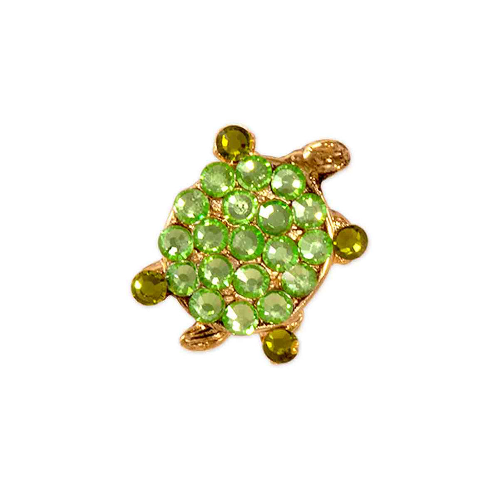 Crystal Sea Turtle Toe Ring